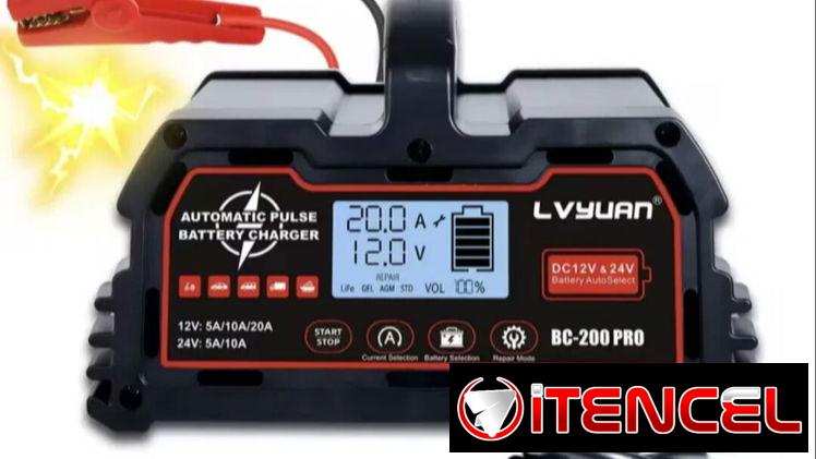 Cargador inteligente Lifepo4 40A 25A y 20A Ampere