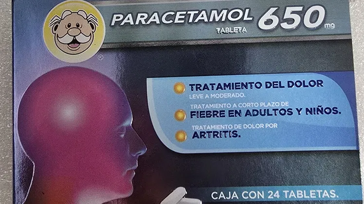 Paracetamol de 650mg caja de 24 tabletas!