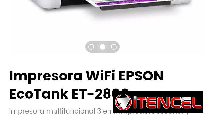 Impresora WiFi EPSON EcoTank ET-2800 Impresora multifuncional 3 en 1: impresión, escaner y fotocopia