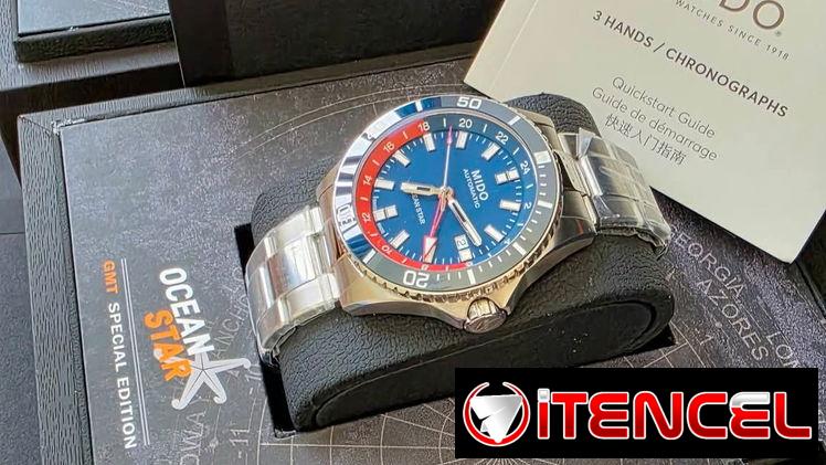🔥  ¡ estreno !  🔥mido ocean star gmt automático swiss made, función gmt, cristal zafiro, bisel de cerámica