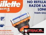 * Maquina de afeitar Gillette Fusion 5+ 5 repuestos