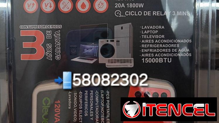 Protector de Voltaje Clever 110v 20A – Modelo Profesional Triple Salida