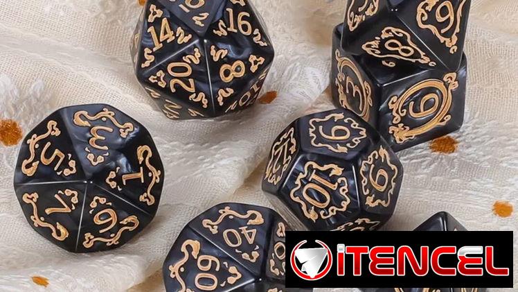 Set dados D&D Dungeons and Dragons dados para rol de mesa