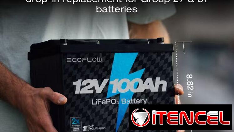 Agotada…Batería EcoFlow Lithium 12V 100Ah Deep Cycle LiFePO4 Battery
