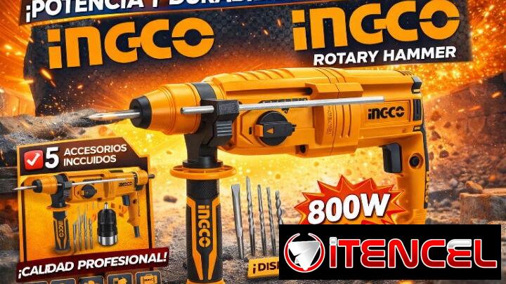SE VENDE TALADRO NGCO Rotary Hammer 800W — tu aliado para perforar sin límites.