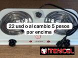 Cocina de infrarrojo y hornilla eléctrica