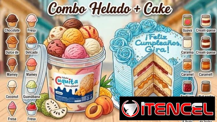 Venta de Combos de Helado más Cake enbla Habana