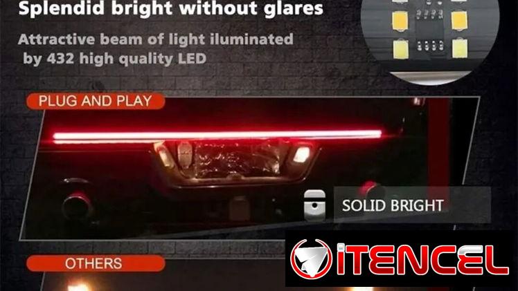 Tira led trasera con combinación de luz población, intermitente, marcha atrás, freno, estacionamiento, calidad.
