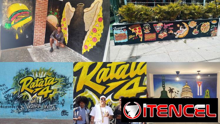 🎨Trabajos de pintura mural decorativa, grafitis, carteles, dibujosy más .