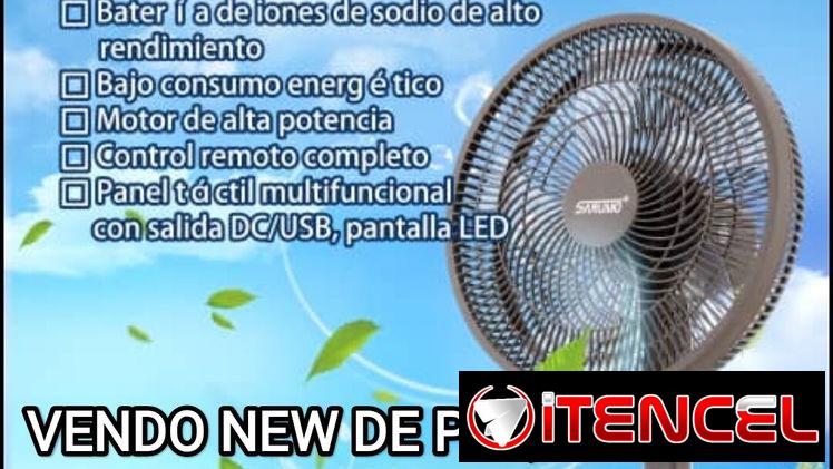 VENDO VENTILADOR SANUMO CON PANEL SOLAR INCLUIDO Y BOMBILLO