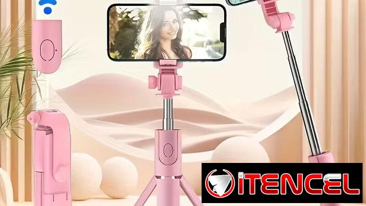 Selfie Stick Telescópico con Trípode, Luz Integrada y Control Remoto en La Habana