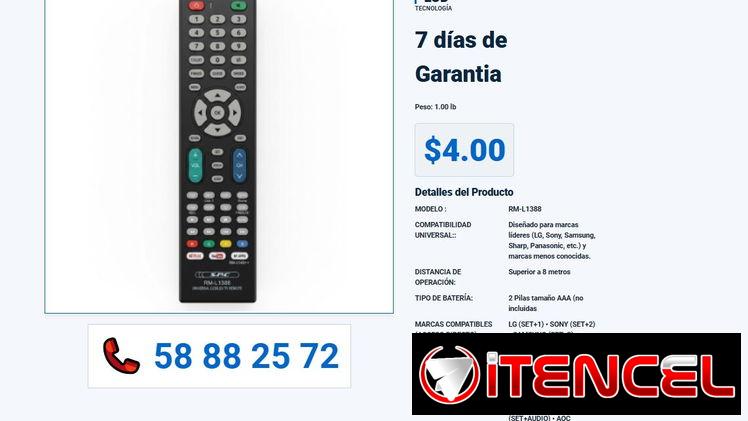 Control Remoto RM-L1388 Universal: El Mando Universal por Excelencia de 4$ VPT#-0347