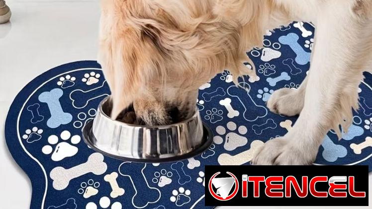 Tapetes Antiderrapantes para Comederos de Mascotas