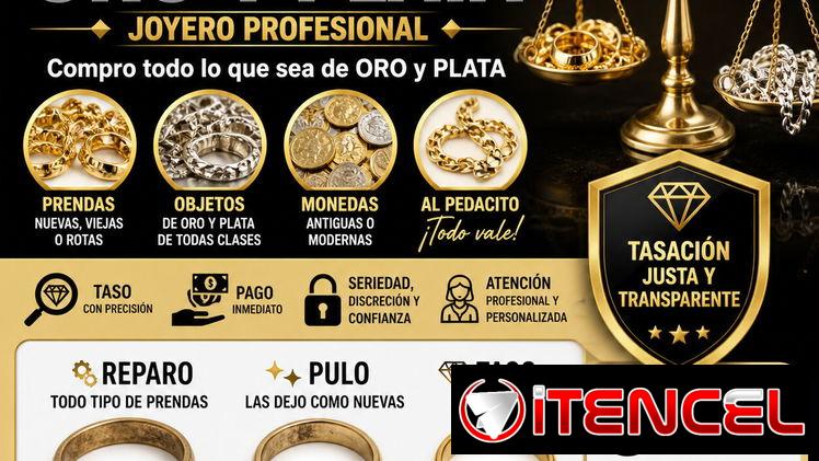 🔥 COMPRO ORO Y PLATA | REPARO PRENDAS Y JOYERÍA