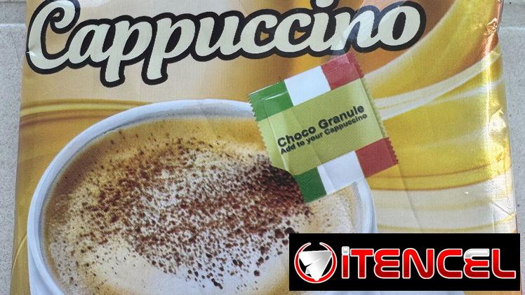 Cappuccino 25g con sobre de chocolate extra, café instantáneo café soluble