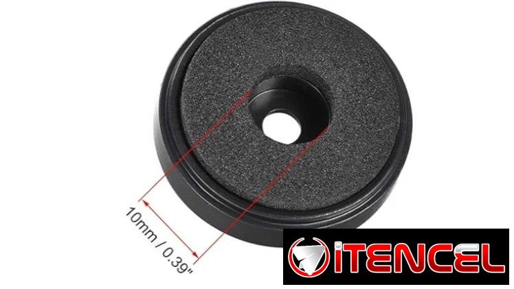 Set de 4 patas plásticas negras para altavoces