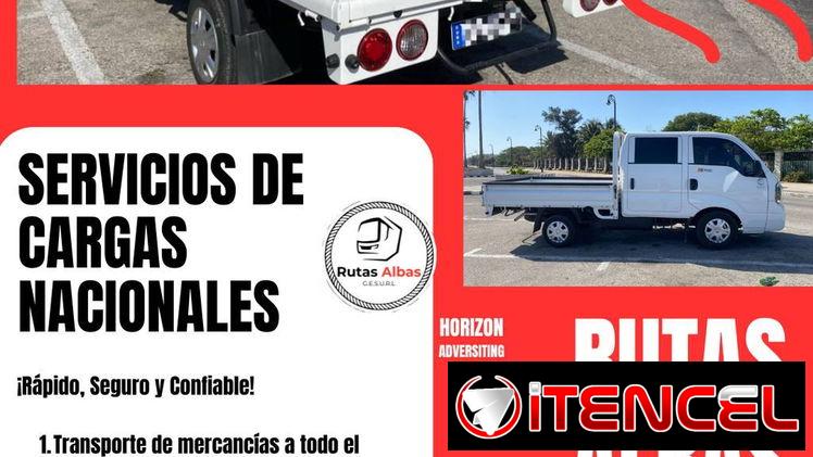 Servicio de traslado de cargas con Rutas Albas. Camionetas de confort y servicio profesional de transportación de cargas