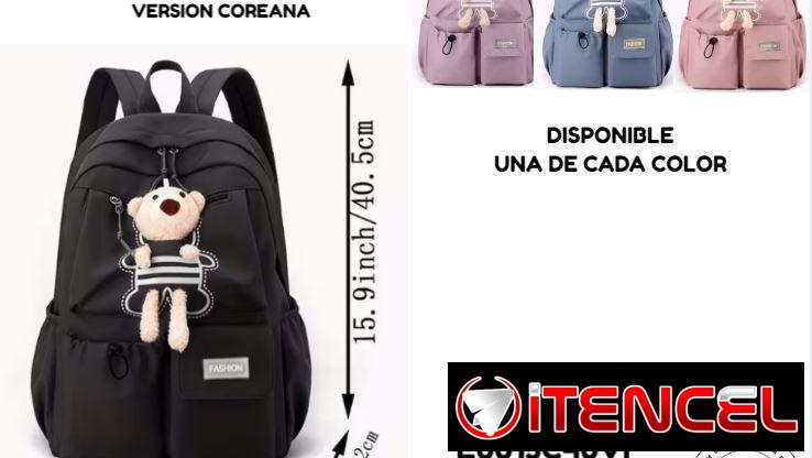 Mochilas disponibles