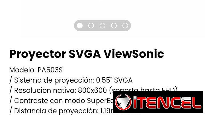 Proyector SVGA ViewSonic. Nuevo a estrenar