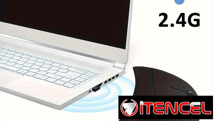 🖱️ Mouse Vertical Ergonómico Recargable