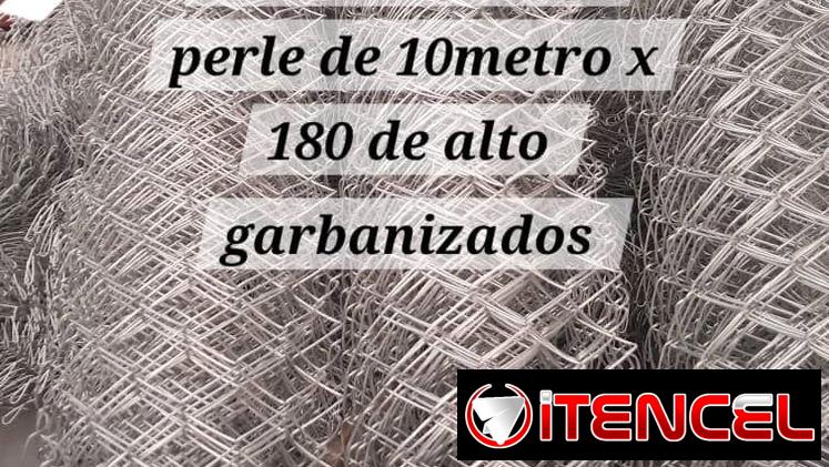 Rollos de cerka pirles galbanizados de 10 m x 1.80 maxima calidad