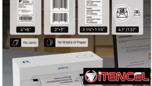 Impresora de etiquetas Polono-Bluetooth y USB-Térmica-Nueva