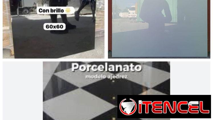 Porcelanatos negro azabache y en blanco