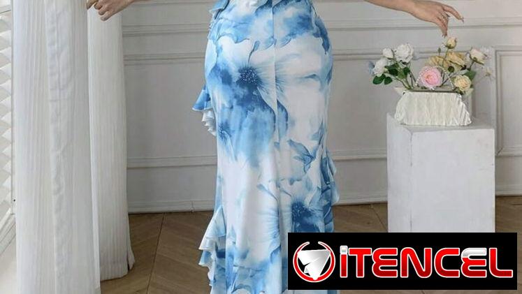 Vestido azul de mujer  talla m