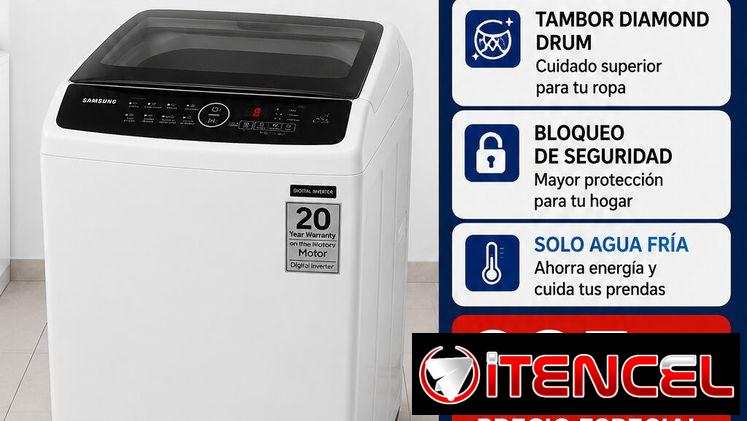 Lavadora automática Samsung 9 Kg DIGITAL Precio 285 USD