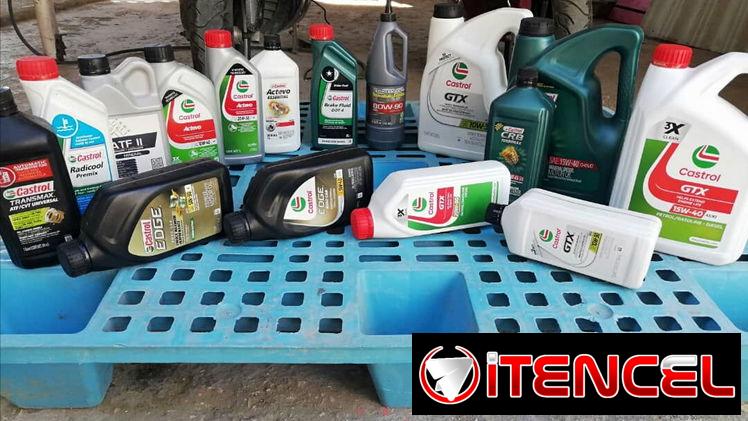 Todo en Aceite castrol, para moto, carros  toda las biscocidades tenemos mensajería hacemos contrato con empresas