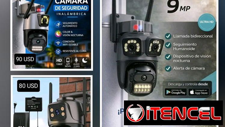 Cámaras de seguridad, router, repetidores.