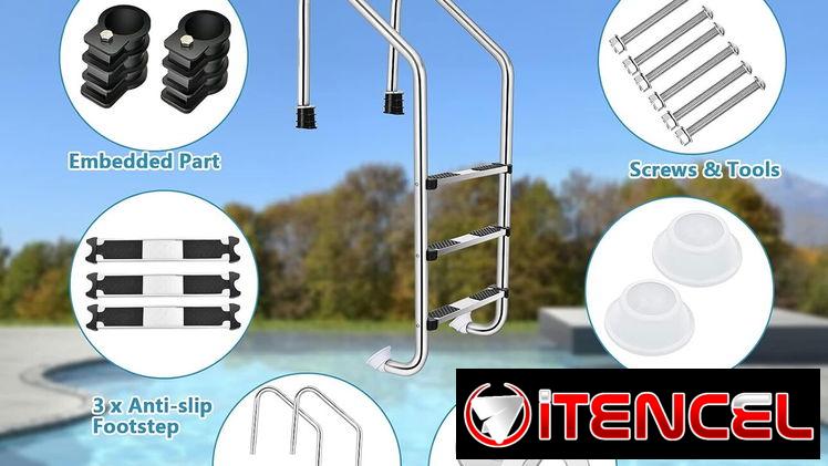 Escalera de piscina ✅️Acero inoxidable ✅️Nueva en caja ✅️Importada