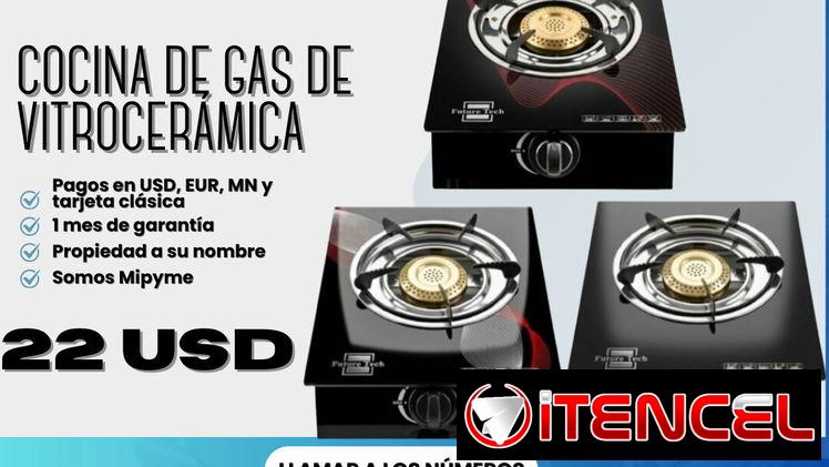 👩🏼‍🍳 COCINA DE GAS DE VITROCERÁMICA  ⭕ UNA HORNILLA  💲22 USD