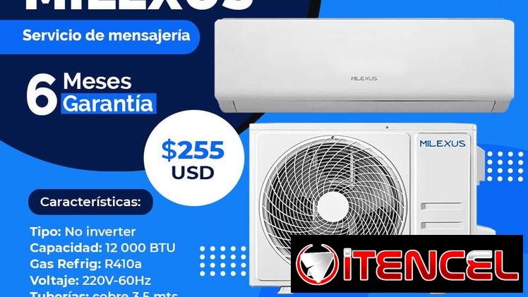 ❄️ 255 ❄️ SPLIT MILEXUS 1 TON – NO. INVERTER. SERVICIO DE ENTREGA CON FACTURA Y GARANTÍA DE 6 MESES. TLF 54833699