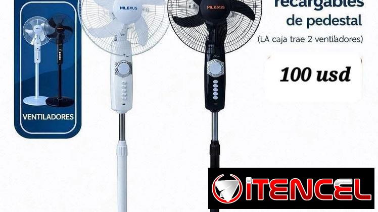 Los mejores ventiladores recargables de pie.Mensajeria incluida lugares céntricos