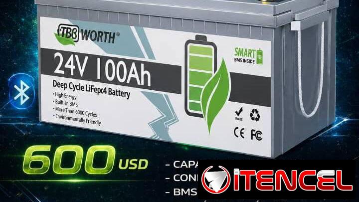 Batería LiFeP04 25.6V 100A $600