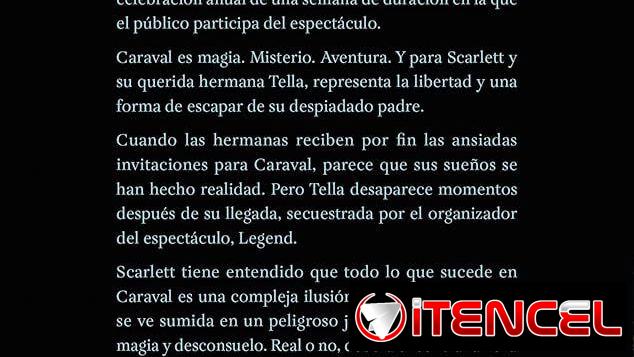 Libro original. Nuevo. Caraval