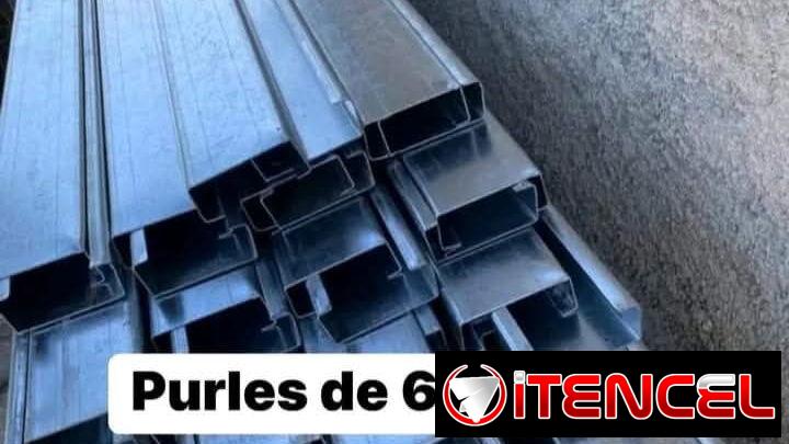 Purles de 8cm de 6m