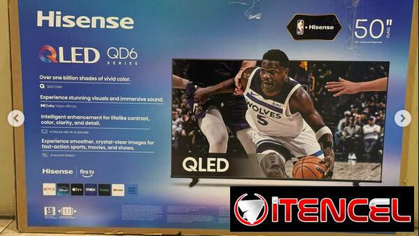 Smart TV 50 pulgadas Hisense 4K UHD QLED sistema FIRE TV QD6 Precio $470 USD Transporte Incluido