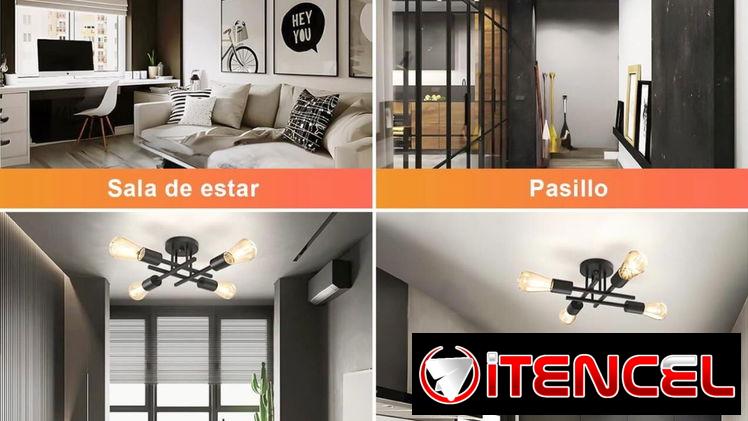 A-7 Lámpara de techo moderna de 4 focos ,lámpara elegante para sala,dormitorio ect 54321470