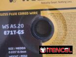 Alambre de soldar con núcleo de fundente AWS A5.20 E71T-GS.   0.9mm 1kg
