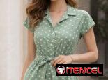 Vestido corto verde