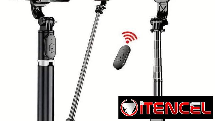 Trípode para celulares con control remoto.