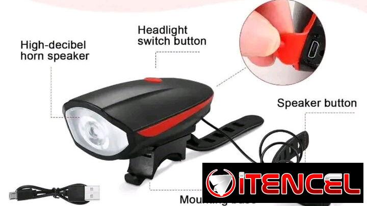 Luz delantera con timbre(varios colores)