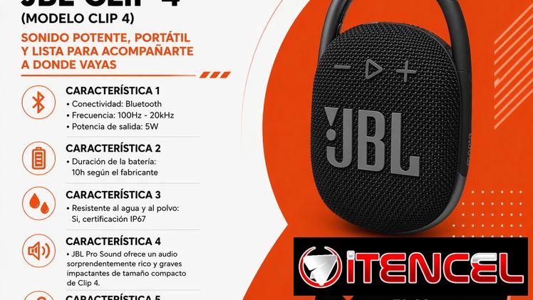 Bocina JBL Clip 4 Bluetooth Portátil | Compacta y Resistente en La Habana