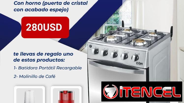 Cocina de gas (4hornillas) con horno eléctrico. OFERTA DE DESCUENTO