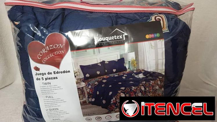 Juego de Edredón – 5 Piezas (Queen) 💰 Precio: 75 USD. Calidad premium.  📞56249037