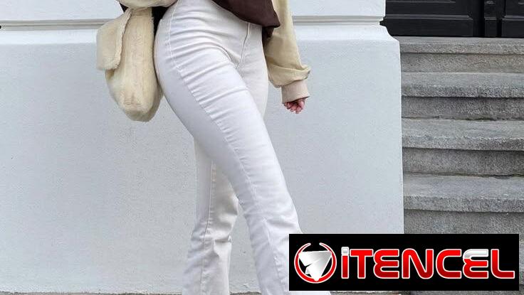 Jeans campana y tubo de mujer