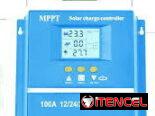 Controlador de carga Solar MPPT automático, regulador inteligente USB Dual para plomo-ácido/litio, pantalla LCD,