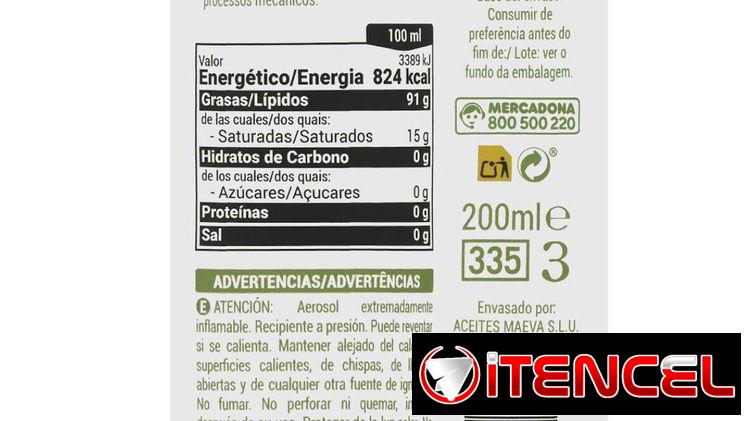 Aceite de oliva virgen extra spray 200ml (12usd)